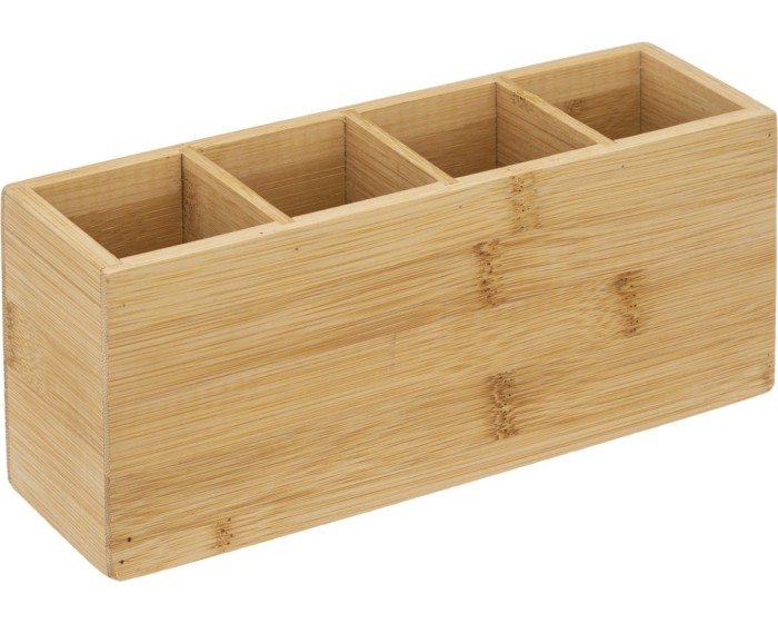 Kosmetický organizér Bamboony 4 přihrádky bambus