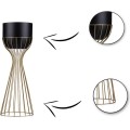 Květináč na stojanu LOFT IV 46 cm zlatý/černý