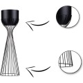 Květináč na stojanu LOFT V 56 cm černý