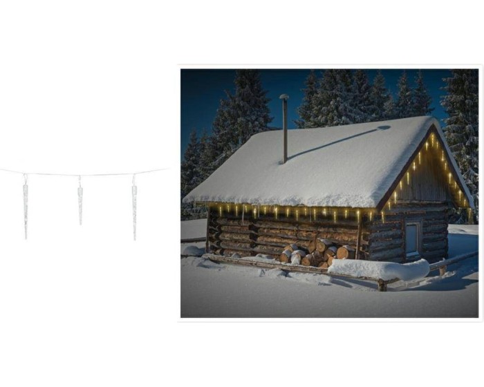 Vánoční světelný LED řetěz Icicle II 690 cm teplá bílá