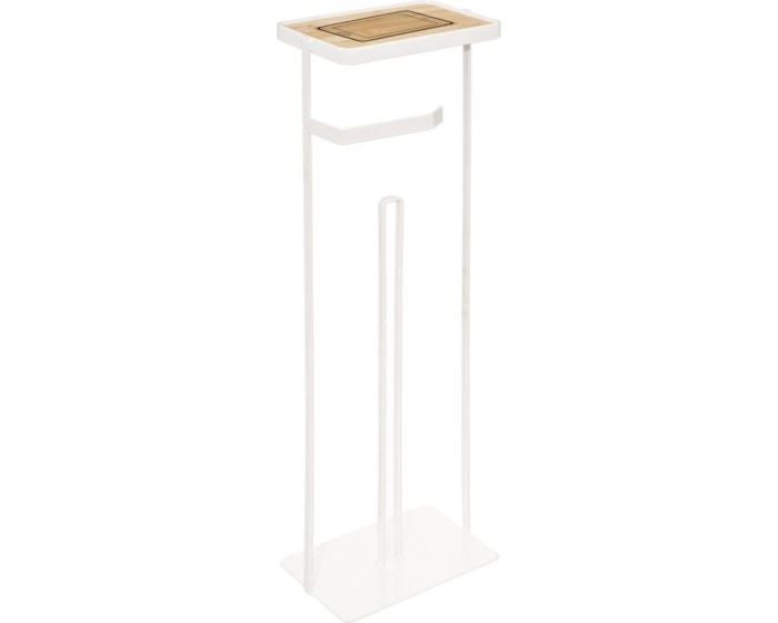 Stojan na toaletní papír Modern White bambus/bílý