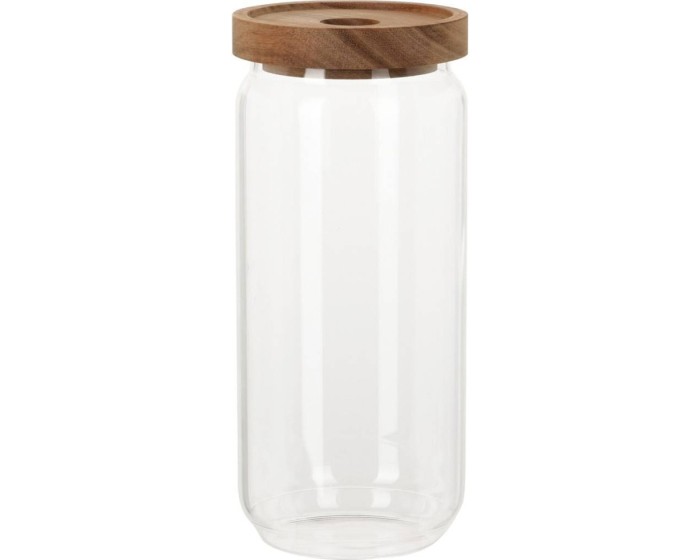 Dóza s akáciovým víkem 1000 ml