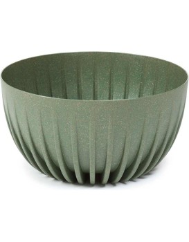 Květináč STRIPPED ECO 24 cm zelený