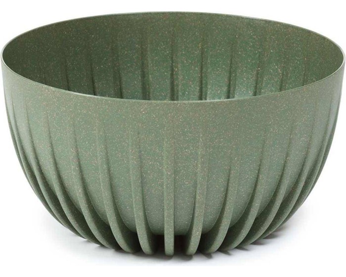 Květináč STRIPPED ECO 24 cm zelený