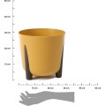 Květináč MOSS ECO II 30 cm hořčicově žlutý