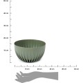 Květináč STRIPPED ECO 24 cm zelený