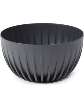 Květináč STRIPPED Eco 30x16 cm antracitový 