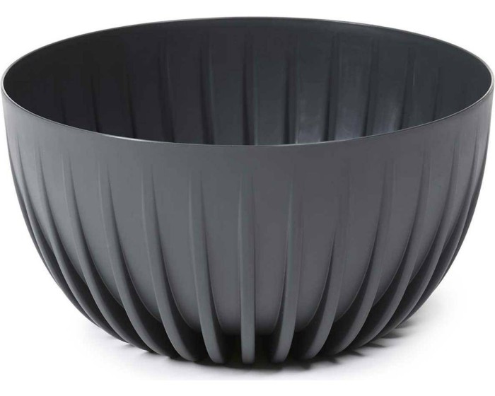 Květináč STRIPPED Eco 30x16 cm antracitový 