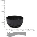 Květináč STRIPPED ECO 30 cm černý