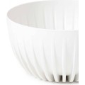Květináč STRIPPED ECO 24 cm bílý