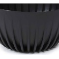 Závěsný květináč STRIPPED ECO 24 cm černý
