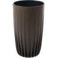 Květináč STRIPPED ECO II 30 cm kávově hnědý