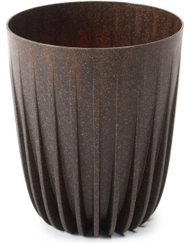 Květináč STRIPPED ECO V 30 cm kávově hnědý
