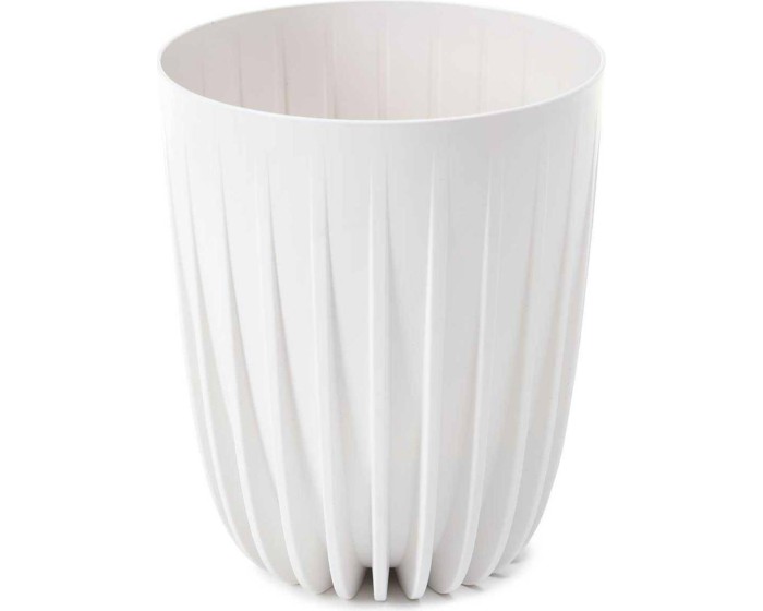 Květináč STRIPPED ECO I 39 cm bílý