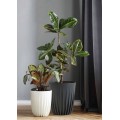 Květináč STRIPPED ECO I 39 cm bílý