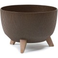 Květináč Rosa Linea 29x18 cm coffee espresso