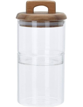 Dvoupatrová skleněná nádoba Stenny 2 x 600 ml