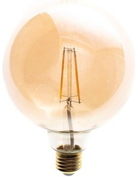 LED žárovka PILAS G125 teplá žlutá