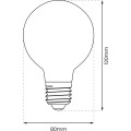 LED žárovka PILAS G80 teplá bílá