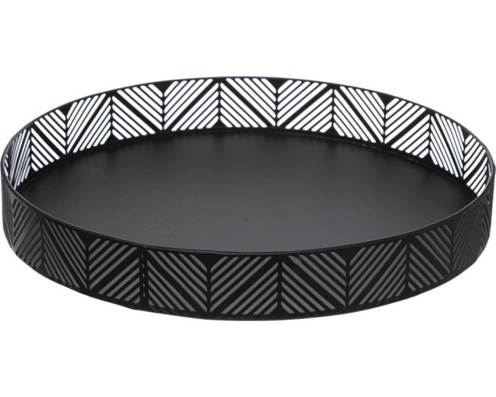 Servírovací podnos FRIEZE 30 cm černý