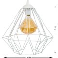 Stropní svítidlo Diamond 25 cm bílé