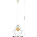 Stropní svítidlo Diamond 25 cm bílé