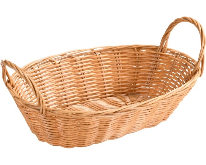 Oválný košík na chléb a ovoce PURPO hnědý