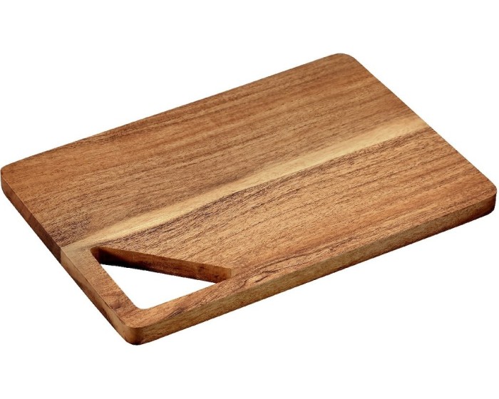Prkénko na krájení CUTLY 28x19 cm z masivu hnědé 