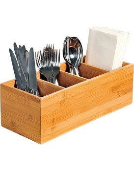 Organizér na příbory a ubrousky ORGANIZED 14x35x12 cm bambus
