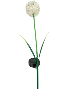 Umělá LED květina BLOOM 70 cm bílá