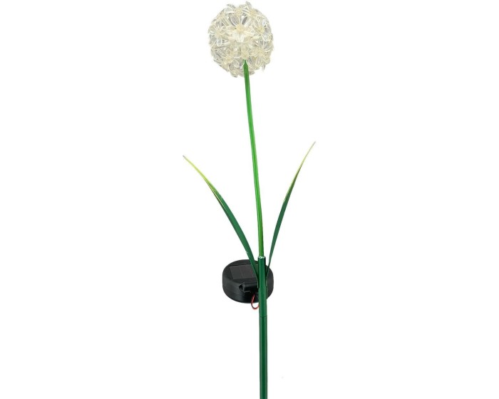 Umělá LED květina BLOOM 70 cm bílá
