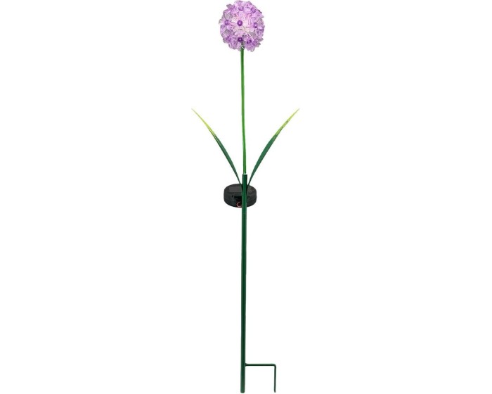 Umělá LED květina BLOOM 70 cm fialová 