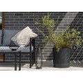 Květináč s podmiskou AZALEA 35 cm černý beton