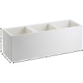 Květináč na kolečkách BETONIQUE 90x30 cm krémové dřevo