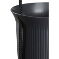 Závěsný květináč AERA HANG 17,9 cm antracitový