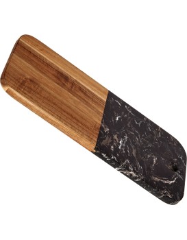 Krájecí prkénko PREPPY 38x18 cm z masivu/černý mramor 