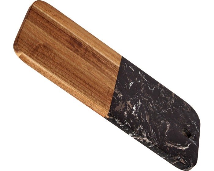 Krájecí prkénko PREPPY 38x18 cm z masivu/černý mramor 