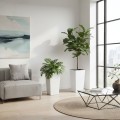 Plastový květináč Porto Riflo 67,7x35x35 cm bílý
