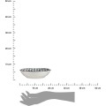 Porcelánový hluboký talíř LINEAS 20 cm bílý/černý