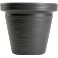 Plastový květináč Riflo 33,9x39 cm antracitový