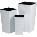 Plastový květináč Porto Riflo 57x29,5x29,5 cm bílý