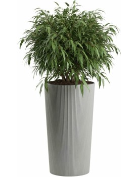 Květináč URBANIKA ECO Wood 57x30 cm šedý