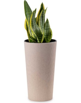 Květináč URBANIKA ECO Wood 36,4x19,6 cm bílý