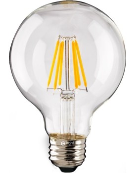 LED žárovka G125 teplá bílá