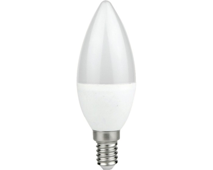 LED žárovka C37 teplá bílá