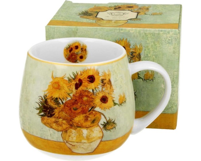 Porcelánový hrnek Van Gogh Sunflowers 430 ml vícebarevný