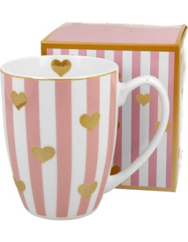 Porcelánový hrnek HEARTS 360 ml vícebarevný