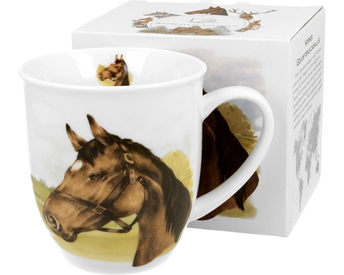 Porcelánový hrnek HORSIE 400 ml krémově bílý