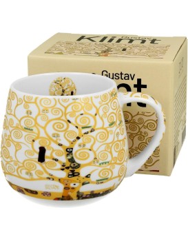 Porcelánový hrnek Klimt Ecru Tree Of Life 430 ml ecru/vícebarevný