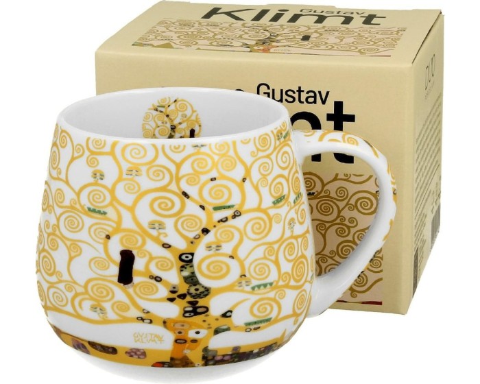 Porcelánový hrnek Klimt Ecru Tree Of Life 430 ml ecru/vícebarevný